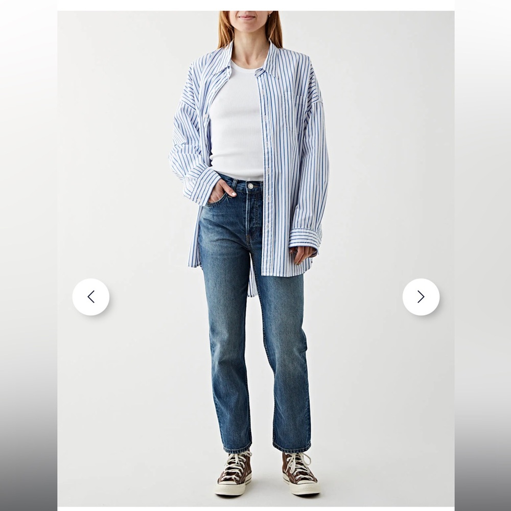 Re/done NWT 70s vintage stove pipe straight leg jeans 25